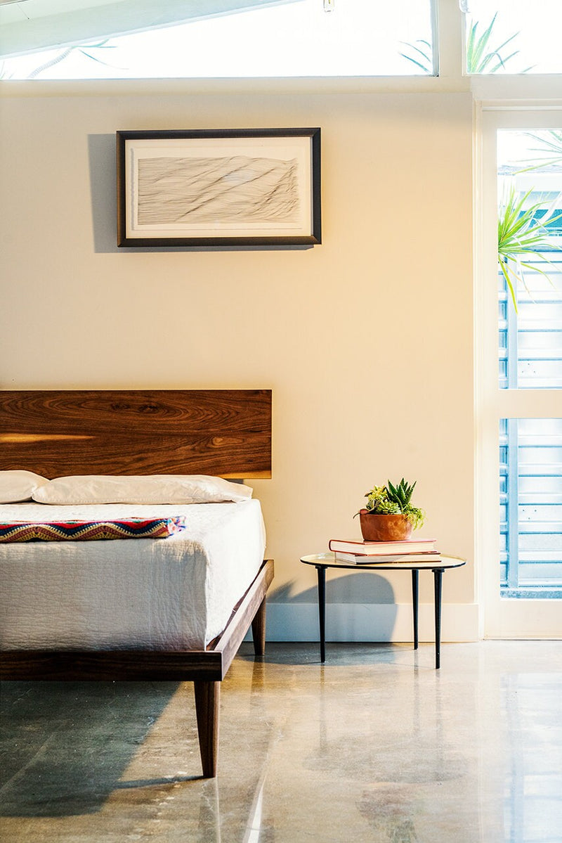 The Western Bed Mid Century Modern Style Platform Bed (Available with Storage)