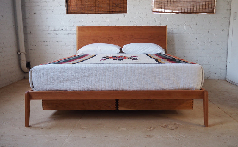 Modern Lean Bed (Mid Century Danish Modern Style Bed)