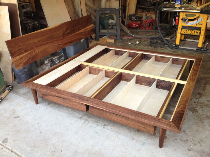 George Nelson-Inspired Bed (Danish Mid Century Modern Style Bed)