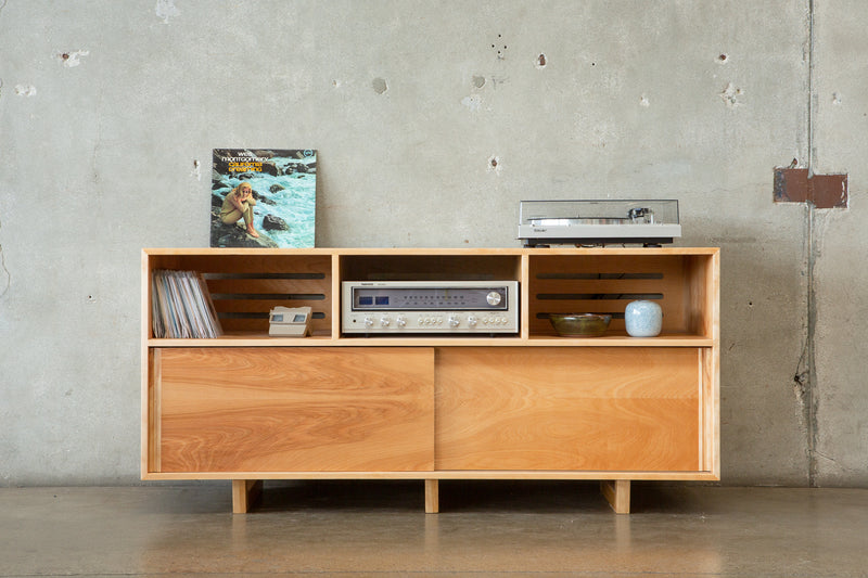 Birch Stereo Credenza