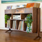 The Fingerprints Walnut Vinyl Storage | Stereo Console