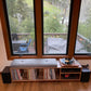 Vinyl LP Storage Bench Lo-Fi edition with Amplifier Shelf
