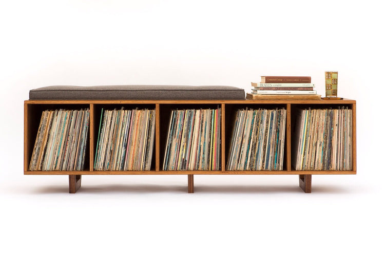 Lo-Fi Vinyl Storage Bench